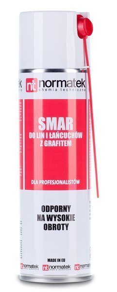 Normatek Smar do lin i łańcuchów z grafitem 500ml