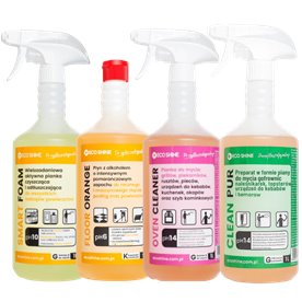 Eco Shine Zestaw 4x1L - plyny do mycia kuchni urządzeń AGD