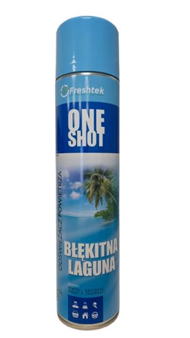 Freshtek ONE SHOT 600ml odświeżacz - Błękitna Laguna