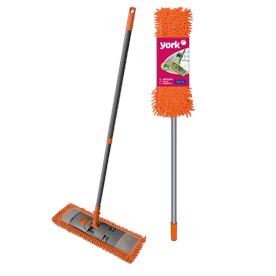York Mop SALSA 43cm - płaski z mikrofibry pomarańczowy