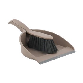 Zmiotka z szufelką COMPACT z gumą - miękkie włosie