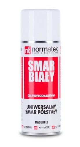 Normatek Smar Biały 400ml - spray odporny na wodę korozję