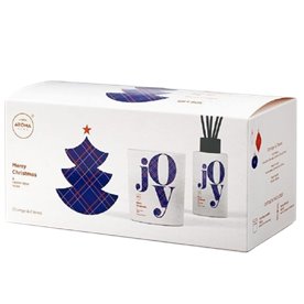 Aroma JOY Pomarańcza & Goździki - zestaw patyczki świeczka