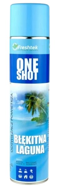 Freshtek ONE SHOT 600ml odświeżacz - Błękitna Laguna