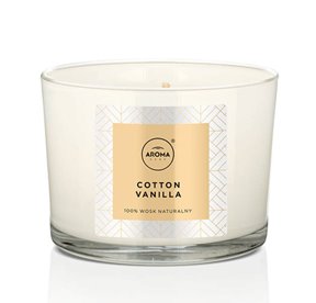 Aroma Zestaw Patyczki zapachowe + Świeca - Cotton Vanilla