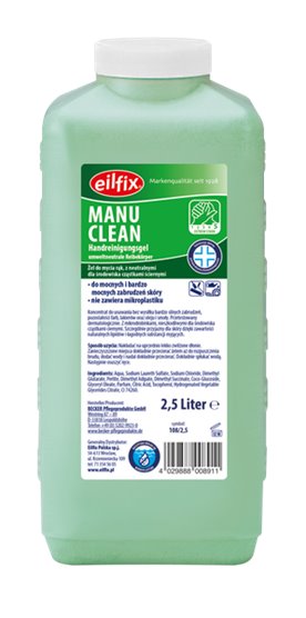 Eilfix MANU CLEAN 2,5L - żel do mycia rąk z mikrogranulkami