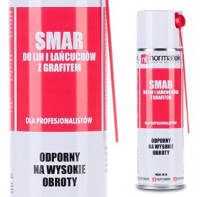 Normatek Smar do lin i łańcuchów z grafitem 500ml