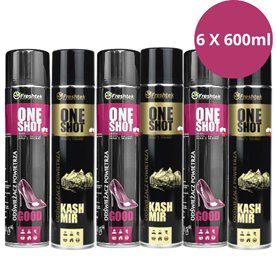 Zestaw GOOD i KASZMIR Freshtek ONEShot 6X600ml - neutralizator HIT