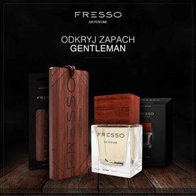 Fresso Zestaw GENTLEMAN - drewniana zawieszka + perfumy