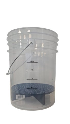 Wiadro detailingowe Przeźroczyste 20L + separator