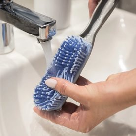 Zmiotka gumowa z szufelką - antybakteryjna ze srebrem