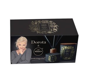 Aroma Zestaw Patyczki zapachowe + Świeca Czarna Róża Paczula