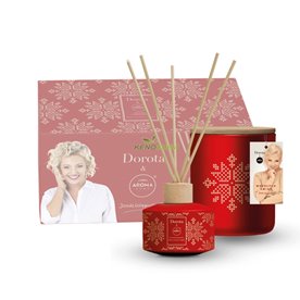 Dorota Aroma Box Cynamonowy Wieczór - zestaw patyczki świeca