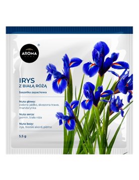 Aroma Saszetka zapachowa do szafy - Irys z Białą różą