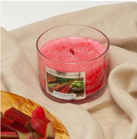 AROMA Świeca Zapachowa Świeczka 115g RABARBAR