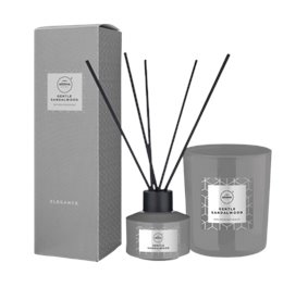 Aroma Zestaw Patyczki zapachowe + Świeca - Gentle Sandalwood