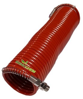 WĄŻ spiralny do natrysku chemii 10m sprężysty pneumatyczny