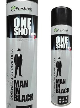 Freshtek ONE SHOT 600ml odświeżacz powietrza - Man in Black