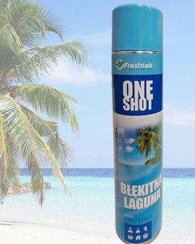 Freshtek ONE SHOT 600ml odświeżacz - Błękitna Laguna