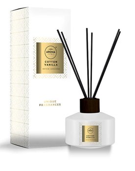 Aroma Zestaw Patyczki zapachowe + Świeca - Cotton Vanilla