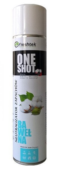 Freshtek ONE SHOT 600ml odświeżacz powietrza - Bawełna