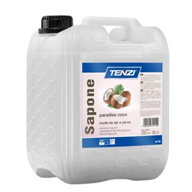 TENZI SAPONE PARADISE COCO (białe) - Mydło w płynie o zapachu kokosowym - 5L