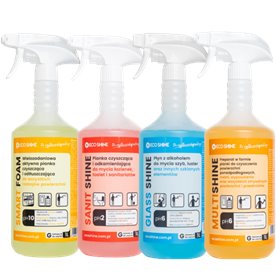 Eco Shine Zestaw 4x1L - uniwersalny zestaw do czyszczenia