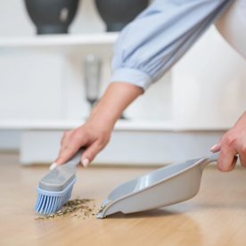 Zmiotka gumowa z szufelką - antybakteryjna ze srebrem