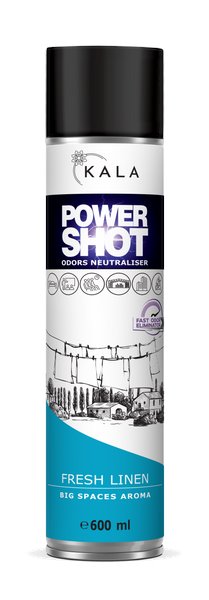Kala POWER SHOT Fresh Linen 600ml - odświeżacz powietrza