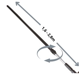 Vikan Zestaw Szczotka 524752 + kij 2,8M 297352 z przepływem