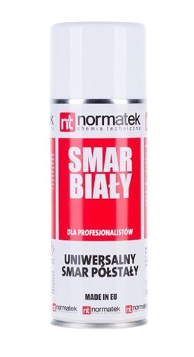 Normatek Smar Biały 400ml - spray odporny na wodę korozję