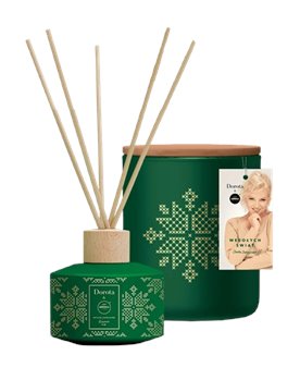 Dorota Aroma Box Zimowy Las - zestaw patyczki zapachowe świeca