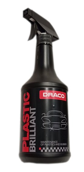 Zestaw Gąbka + Draco PLASTIC Brilliant - pielęgnacja tworzyw