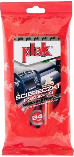 Atas Plak nabłyszczające ściereczki do kokpitu 24 szt Wanilia