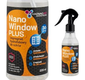 HaDwaO NANO WINDOW Plus 200ml - hydrofobowa powłoka do szkła