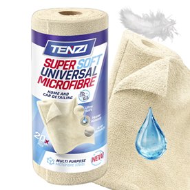TENZI Ściereczki z mikrofibry na rolce KREMOWE - 20 szt. - 35x35cm