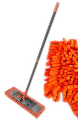 York Mop SALSA 43cm - płaski z mikrofibry pomarańczowy
