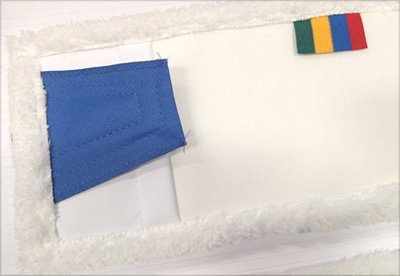Mop DUO MIKROFIBRY gładki 50cm - kieszeń klips z zakładkami
