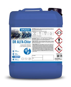 Draco Dr ALFA Chlor 25Kg - płyn z chlorem do mycia dojarek