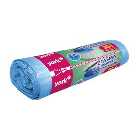 Worki na odpady na śmieci Z TAŚMĄ Rolka 60L 10 szt.