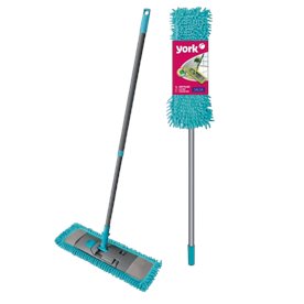 York Mop SALSA 43cm - płaski z mikrofibry niebiseki