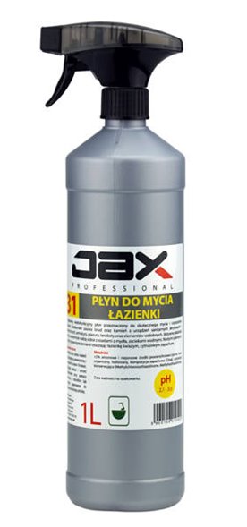JAX31 1L - płyn do mycia łazienki usuwa brud kamień