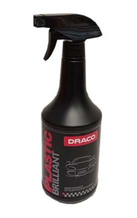 Zestaw Gąbka + Draco PLASTIC Brilliant - pielęgnacja tworzyw