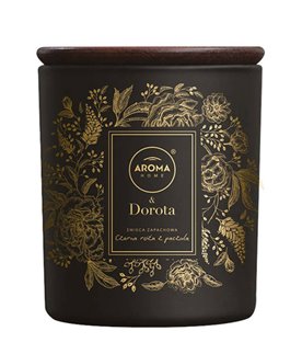 Aroma Zestaw Patyczki zapachowe + Świeca Czarna Róża Paczula
