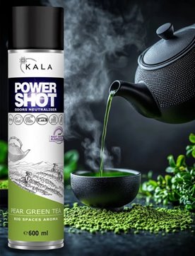 Kala POWER SHOT Pear Green Tea 600ml - odświeżacz powietrza