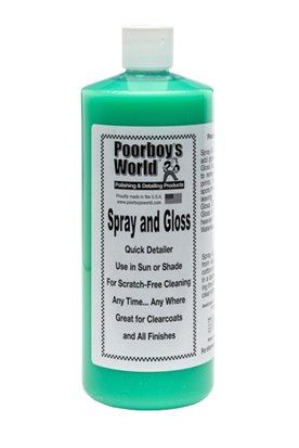 Poorboy`s World Spray & Gloss 473ml - quick detailer